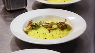 ICIFs Recipes  Risotto with Carnaroli rice creamed with saffron and Porcini mushrooms [upl. by Woodrow]