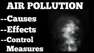 Air Pollution  Meaning  Causes  Effects and Control Measures [upl. by Rosita771]