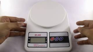 Kitchen Weighing Scale SF400 DEMO HINDIENGLISH [upl. by Gnav]