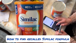 Similac Recall  How to Find Out If Your Similac is Recalled [upl. by Chappell]