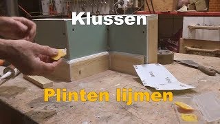 Timmertip 824 Plinten tegen de muur lijmen met kit [upl. by Pru]