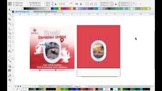 How to make Package for Umrah in Coreldraw🎨  Coreldraw me Umrah Package coreldraw me kaise banaye [upl. by Edvard]