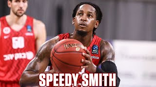 SPEEDY SMITH  Basketball Highlights in Hapoel Jerusalem 202425 [upl. by Aisul426]