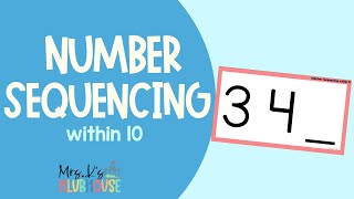 Number Sequencing within 10  Math Practice for PreK and Kindergarten [upl. by Christabelle]