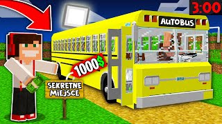 NIE JEDŹ TYM AUTOBUSEM W SEKRETNE MIEJSCE W MINECRAFT GPLAY amp LUMI [upl. by Suhpesoj]