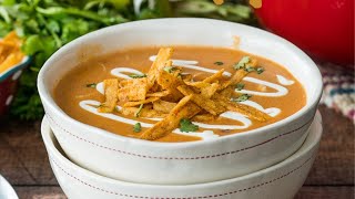 Cheesy Chicken Enchilada Soup Recipe [upl. by Chari563]