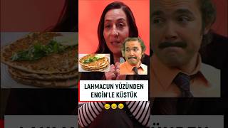 Lahmacun Kırmızı Çizgim 😅 komeditcom binnurkaya komedi engingünaydın lahmacun yemek shorts [upl. by Grimona]