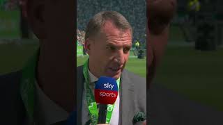 Brendan rodgers on the fake media narrative football celtic celticpark [upl. by Ebeohp]