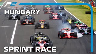 F2 Sprint Race Highlights  2024 Hungarian Grand Prix [upl. by Odrareg]