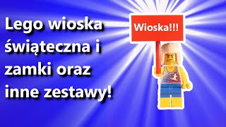 Lego Wioska świąteczna i mała wystawka  początki budowania mini wystawki [upl. by Memberg]