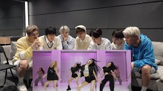 BTS REACTION TO BLACKPINK  Shut Down DANCE PERFORMANCE VIDEO [upl. by Adnawot490]