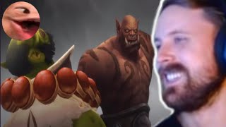 Forsen Reacts  Thrall vs Garrosh Cinematic  Nagrand Finale [upl. by Ylhsa]