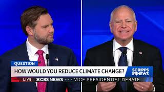 FULL DEBATE JD Vance and Tim Walz argue over issues in vice presidential debate [upl. by Aracal567]