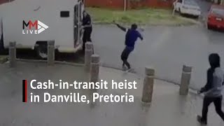 Cashintransit van robbed by gunmen in Pretoria [upl. by Leay]