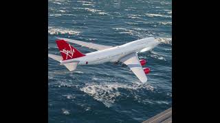 Virgin Airlines Boeing 747 para o aeroporto de Miami automobile cockpit aviation realflight [upl. by Abrahamsen861]