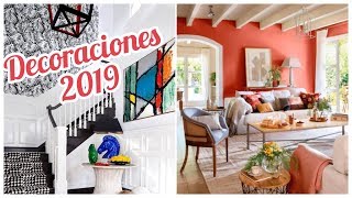 TENDENCIAS EN DECORACIONES 2019  COLORES MUEBLES Y MATERIALES savvysandy [upl. by Sikras]