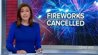 Fireworks Cancelled  9 News Perth [upl. by Brawley]