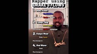 Rapper using Drake flow DrakeOfficial youngthug RodWaveOfficial kanyewest [upl. by Harland]