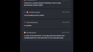 OBS Restream chat tutorial [upl. by Siol]