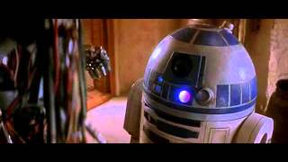 R2D2 Meets C3PO for the first time STARWARS Droids [upl. by Ahsienal108]