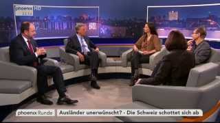 Die Schweiz schottet sich ab  phoenix Runde am 11022014 [upl. by Iain363]