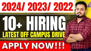 BIG NEWS😱  Latest Hiring off Campus Drive  APPLY NOW👨‍💻👩‍💻 [upl. by Antonius]