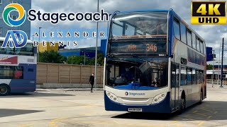 Stagecoach Manchester 346 AshtonunderLyne to Hyde Alexander Dennis Enviro400 19354MX08UDE [upl. by Rois656]