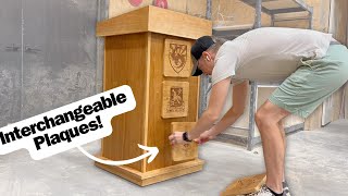 Building a Cherry Wood Podium  StepbyStep PulpitLectern Build [upl. by Ecnerol]