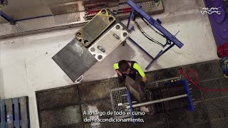 Desmontaje inspección y limpieza de intercambiadores  Centro de Servicio Alfa Laval en Madrid [upl. by Carilyn]