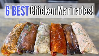 6 TASTY CHICKEN MARINADES  Quick amp EASY Chicken Dinner Recipes amp Freezer Meals  Julia Pacheco [upl. by Arimlede]