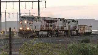 Rio Tinto Empty iron ore service departing Dampier 18072024 [upl. by Ynahpets]