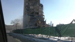 Final tower at Cabrini Green demolished [upl. by Eirrak]