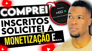 O QUE ACONTECEU COM MEU CANAL APÓS COMPRAR INSCRITOS 🤔 [upl. by Bartie]