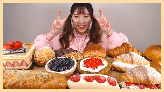 곤트란쉐리에 빵🍞 13가지 먹방 GONTRAN CHERRIER BREAD DESSERT MUKBANG [upl. by Ewnihc887]