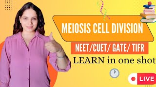 Meiosis cell cycle amp Cell Division for NEETGATE CUET CSIR NET by Sonia  Vira education ncert [upl. by Devin]