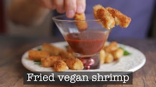 Vegan fried shrimp with cocktail sauce [upl. by Novia]