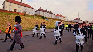 Clydebank Blitz memorial parade  Pride of the rock Flute Band 09032024 [upl. by Eiuqnimod]