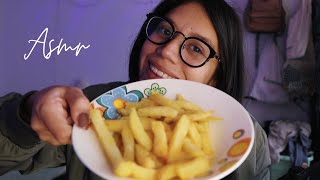 ASMR papas fritas y platicamos 🍟 [upl. by Marienthal]