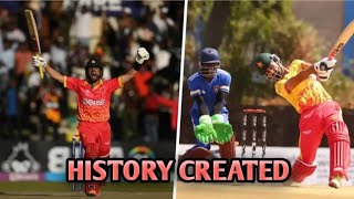 HISTORIC Zimbabwe hit T20I record 344 vs Gambia  Gambia vs Zimbabwe [upl. by Bannister956]