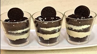 OREO BISCUIT DESSERT RECIPE 5 MINS OREO PUDDING COOKING WITHOUT FIRE FOR SCHOOL COMPETITION VIRAL [upl. by Ri]