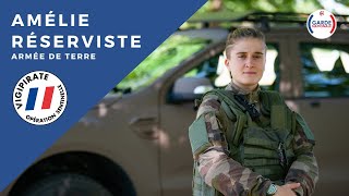 Amélie réserviste opérationnelle de larmée de Terre en opération Sentinelle [upl. by Hgeilhsa]