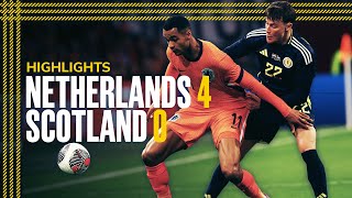 Netherlands 40 Scotland  International Friendly Highlights  Scotland National Team [upl. by Anyer629]