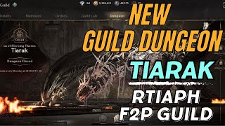 NIGHT CROWS  GUILD DUNGEON TIARAK  RTIAPH F2P GUILD BY Bugs03TV [upl. by Bringhurst]