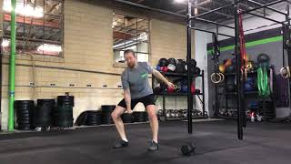 Demo Alternating Onearm Dumbbell Hang Power Snatch [upl. by Jacob]