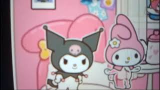 my melody roleplay  kuromi has sleepover with my melody  🌸🩷 [upl. by Lizzy]