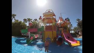 Palmeras Beach Hotel Alanya Turkey Pool overview [upl. by Gerome13]