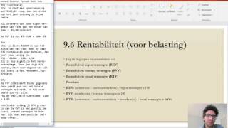 H9 Financieel plan deel 4 rentabiliteit [upl. by Htur]