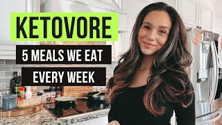 5 Easy KETOVORE meals we eat every week [upl. by Gennaro]