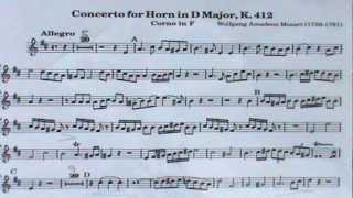 Mozart Horn Concerto No1 Allegro Tenor Horn and Piano [upl. by Divadleahcim932]