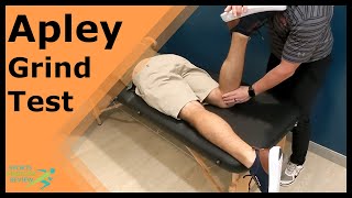 Apley Grind Test for Meniscus Injuries [upl. by Yraccaz79]